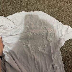 PINK Victoria's Secret Light Gray Tee